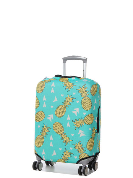 Housse de valise extensible Green with Yellow Pineapples S