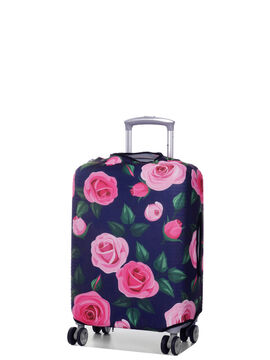 Housse de valise extensible Purple with Pink Roses S