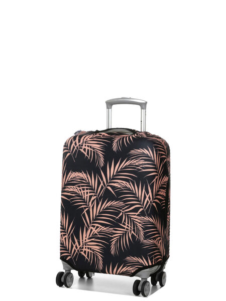 Housse de valise extensible Peach Fern S Noir