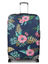 Housse de valise extensible Dark Blue with Flowers XL Marine