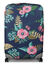 Housse de valise extensible Dark Blue with Flowers XL Marine