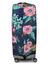 Housse de valise extensible Dark Blue with Flowers XL Marine