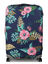 Housse de valise extensible Dark Blue with Flowers XL Marine