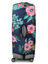 Housse de valise extensible Dark Blue with Flowers XL Marine
