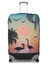 Housse de valise extensible Sunset Flamingos XL Orange