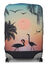Housse de valise extensible Sunset Flamingos XL Orange