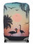 Housse de valise extensible Sunset Flamingos XL Orange