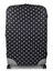 Housse de valise extensible Black with White Dots XL Noir