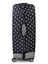 Housse de valise extensible Black with White Dots XL Noir