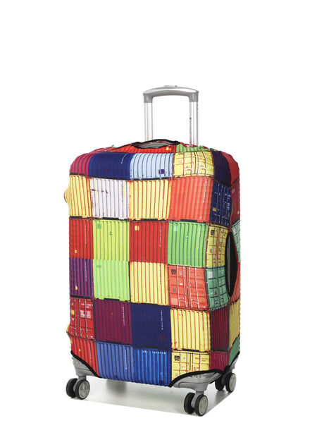 Housse de valise extensible Colourful Squares M Multicolore
