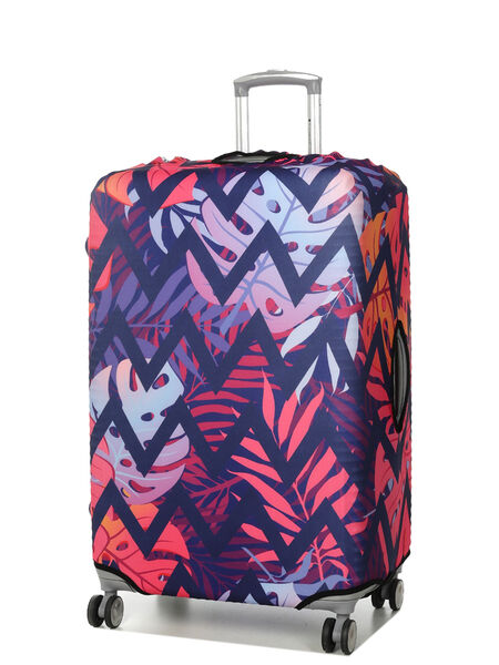 Housse de valise extensible Purple Zigzag L Violet