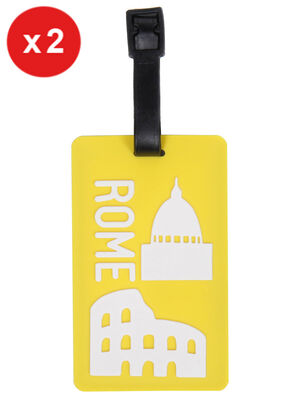 Set de 2 porte-adresses A�rial Rome Jaune