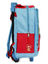 Sac � dos � roulettes Oui-Oui 32 cm Bleu Rouge