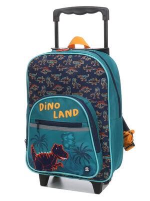 Sac � dos � roulettes Dino Land 15956#Vert