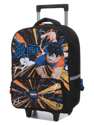 Sac � dos � roulettes Manga Punch 15977#Noir
