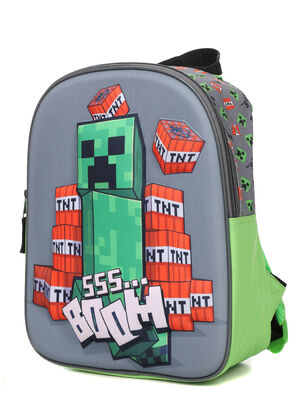 Sac � dos Minecraft Creeper Boom 3D 15760#Gris