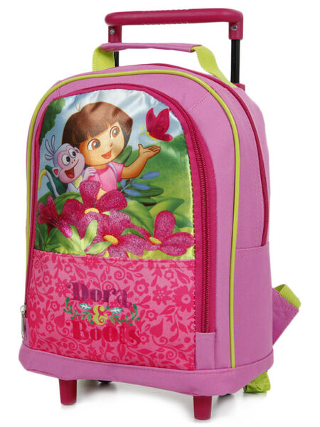 Sac à dos à roulettes Dora l'Exploratrice 32 cm Rose