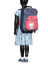Sac � dos � roulettes Chaton Meow World Bleu Rose