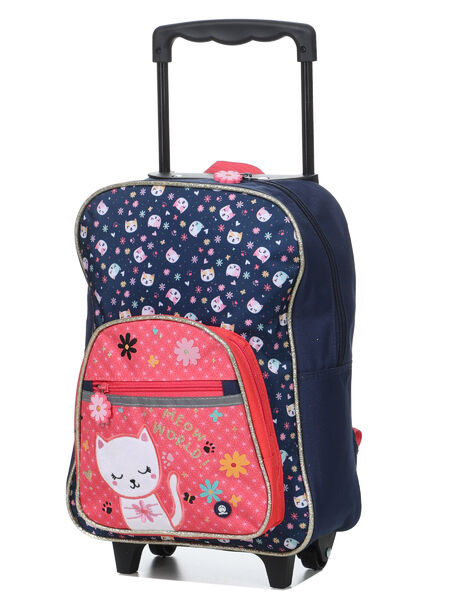 Sac à dos à roulettes Chaton Meow World
