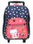 Sac � dos � roulettes Chaton Meow World Bleu Rose