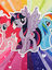 Sac � dos Little Pony Trio 30 cm Rose