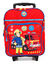 Sac � dos � roulettes Sam le Pompier Ready Steady Rescue 35 cm Rouge Rouge