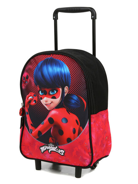 Sac à dos à roulettes Miraculous Ready Rouge