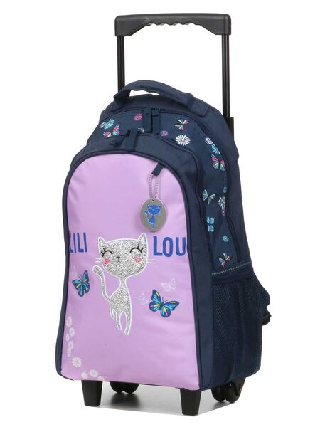 Sac à dos à roulettes Lili Lou Papillon