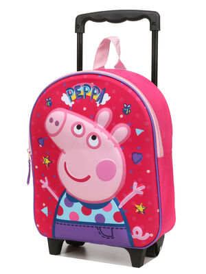 Sac � dos � roulettes Peppa Pig Friends 3D 14239#Fuchsia