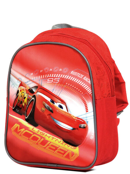 Sac à dos Cars Lightning McQueen 25 cm Rouge
