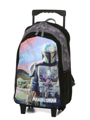 Sac � dos � roulettes Star Wars The Mandalorian Gris Noir