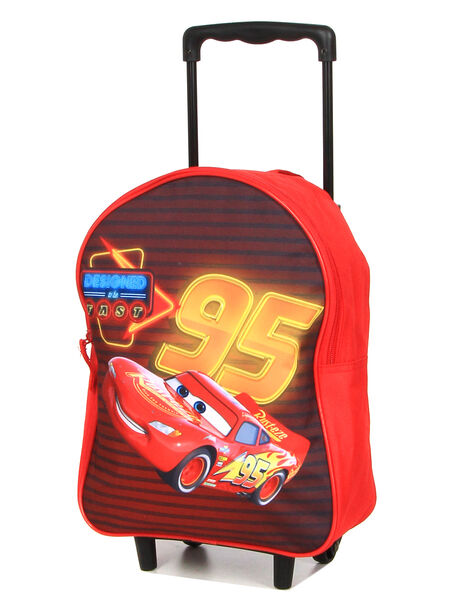 Sac à dos à roulettes Cars 3 Rouge