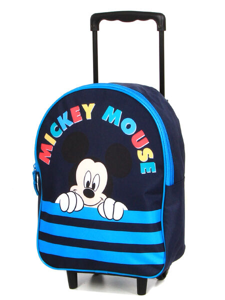 Sac à dos à roulettes Mickey Stripes Bleu