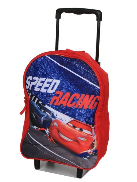 Sac à dos à roulettes Cars Speed Racing Rouge