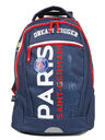 Sac � dos � roulettes PSG 42 cm Bleu