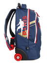 Sac � dos � roulettes PSG 42 cm Bleu