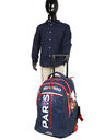 Sac � dos � roulettes PSG 42 cm Bleu