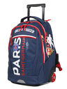 Sac � dos � roulettes PSG 42 cm Bleu