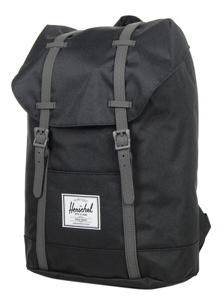 Sac � dos Retreat Black/Charcoal Debossed Rubber