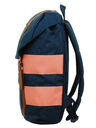 Sac � dos Retreat Navy/Strawberry Ice Rugby Stripe/Tan Leather Navy/Strawberry Ice Rugby Stripe/Tan Leather