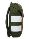 Sac � dos Retreat Forest Night/White Rugby Stripe/Tan Synthetic Leat Forest Night/White Rugby Stripe/Tan Synthetic Leat
