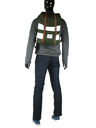Sac � dos Retreat Forest Night/White Rugby Stripe/Tan Synthetic Leat Forest Night/White Rugby Stripe/Tan Synthetic Leat