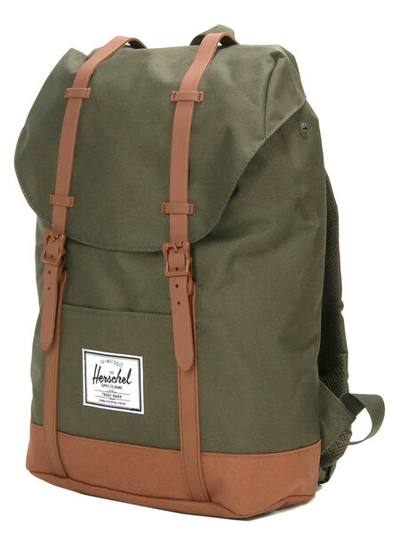 Sac � dos Retreat Dark Olive/Saddle Brown