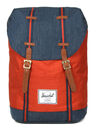 Sac � dos Retreat Indigo Denim/Picante Crosshatch/Tan Indigo Denim/Picante Crosshatch/Tan