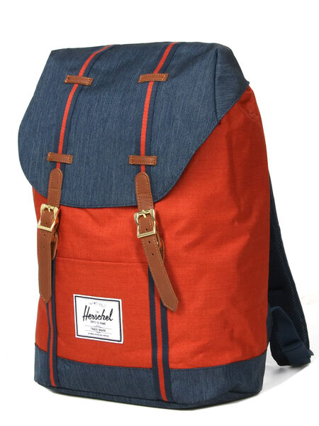 Sac à dos Retreat Indigo Denim/Picante Crosshatch/Tan