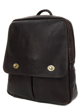 Sac � dos � rabat Tendance Chocolat