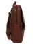Sac � dos � rabat Tendance Marron Marron