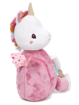 Sac � dos doux Lilliputiens L�na la Licorne 15832#Rose
