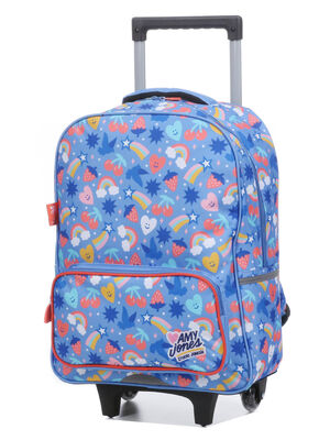 Sac � dos � roulettes Oberthur x Studio Jon�sie 15976#Bleu