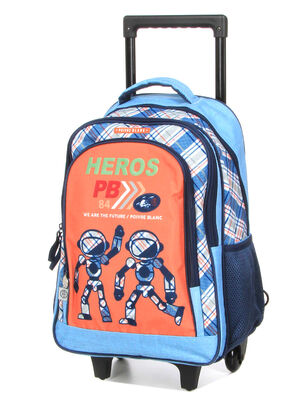 Sac � dos � roulettes Poivre Blanc Boy Robot 12760#Orange